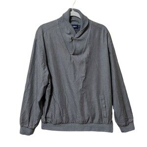 Polo Ralph Lauren Golf lightweight pullover jacket gray lined windbreaker mens L